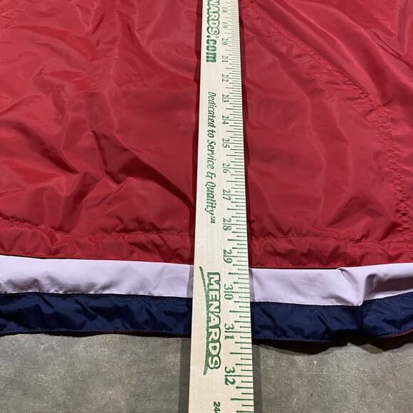 Vintage Tommy Hilfiger Jacket Mens XL Windbreaker Pullover Golf 1/4 ZipRed - Picture 9 of 10
